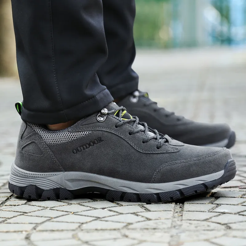 Risparmia alla grande su Scarpe Da Trekking Casual Scarpe Da Trekking In  Pelle Scamosciata, Sneaker Per La Piattaforma Anti Slip Casual Da Uomo Per 