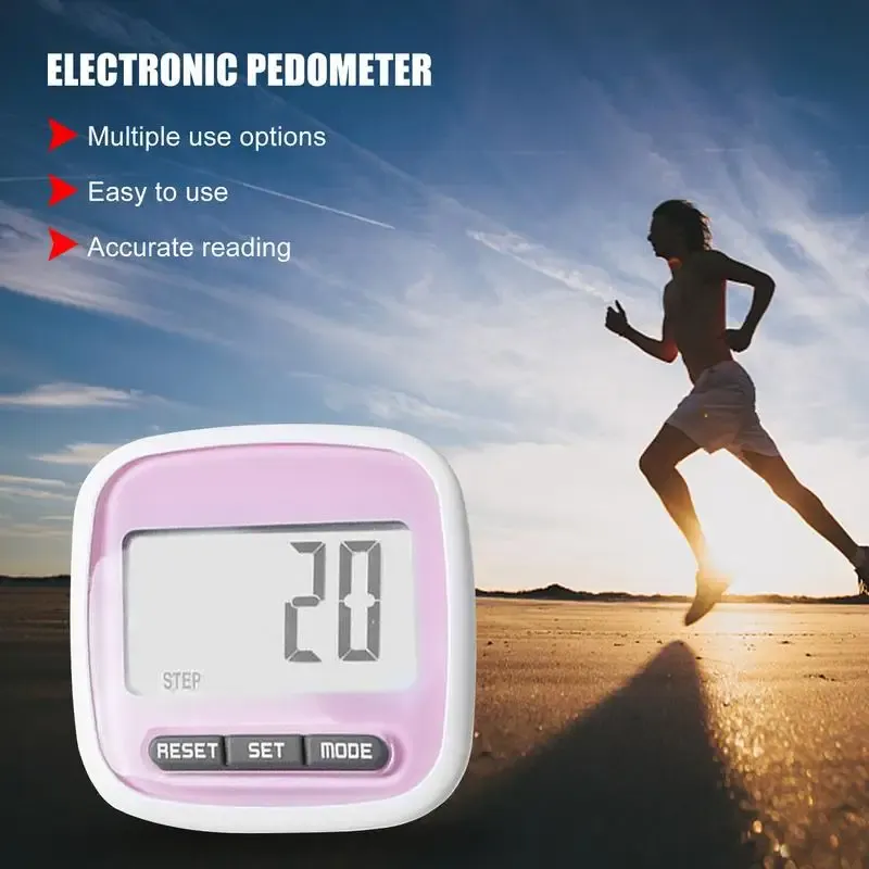 3D TriAxis Electronic Pedometers Accurate Step Counters With Large ...