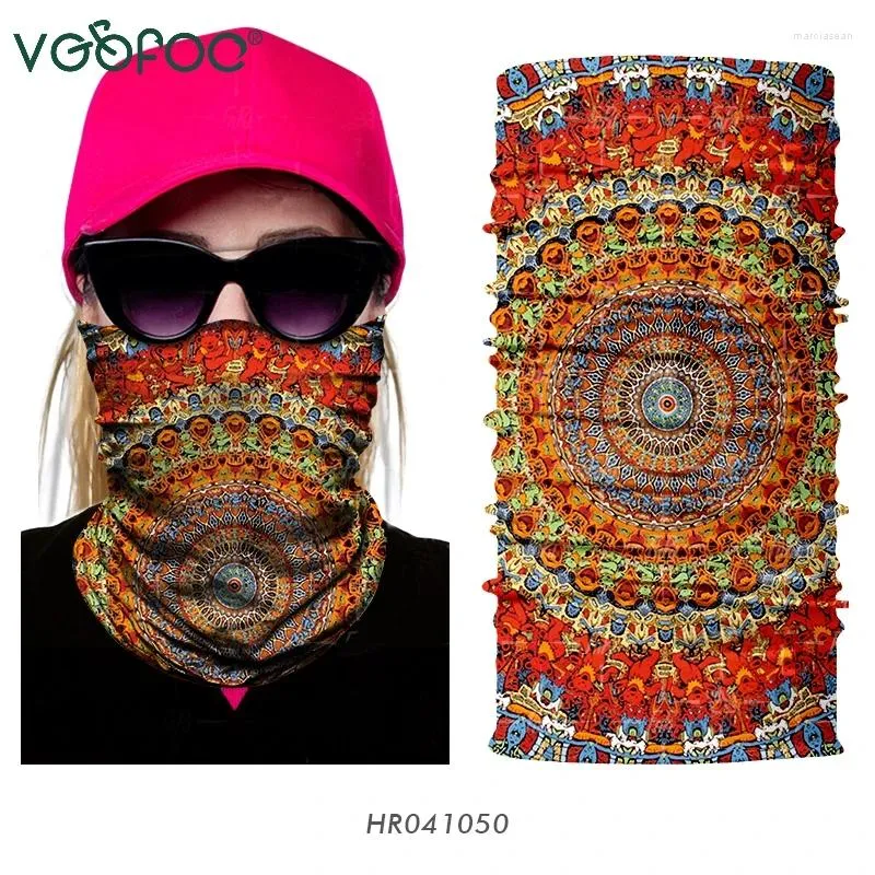 Bandanas Cycling Bandana Colorful Head Scarf Neck Warmer Tube Half Face Mask Bicycle Headwear Headband For Women Outdoor Sports