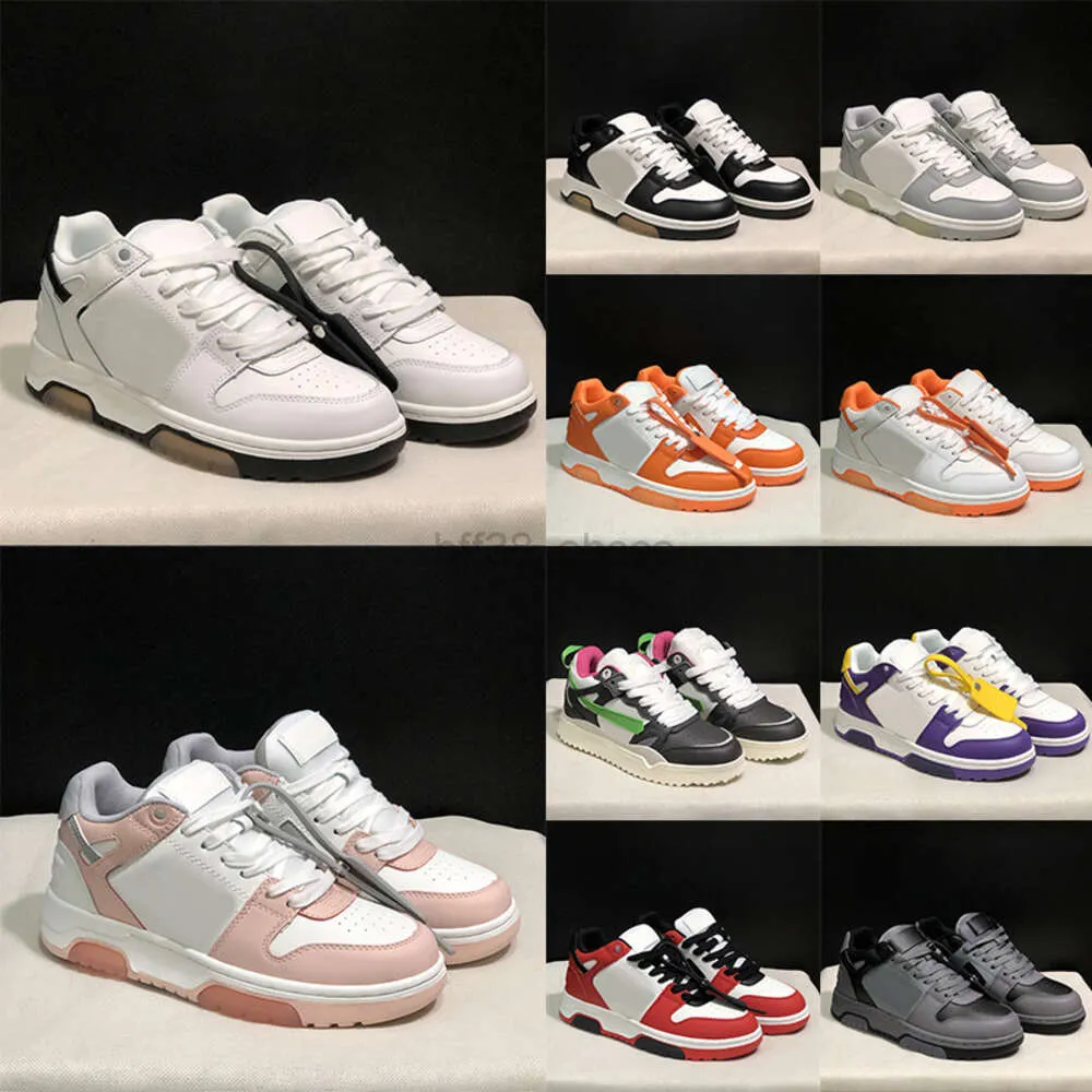 Top Fashion Kalbsleder Out Of Office Designer Weiße Schuhe Offs Trainer Damen Herren Pfeile Motiv Athletische Turnschuhe zum Gehen Plattform Vintage Läufer