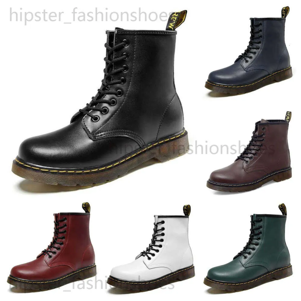 Designer fashion classic doc marteenness women boots martenness mens High Top British Style Workwear Boots casual thick-soled shoes Autumn winter Motorcycle boots