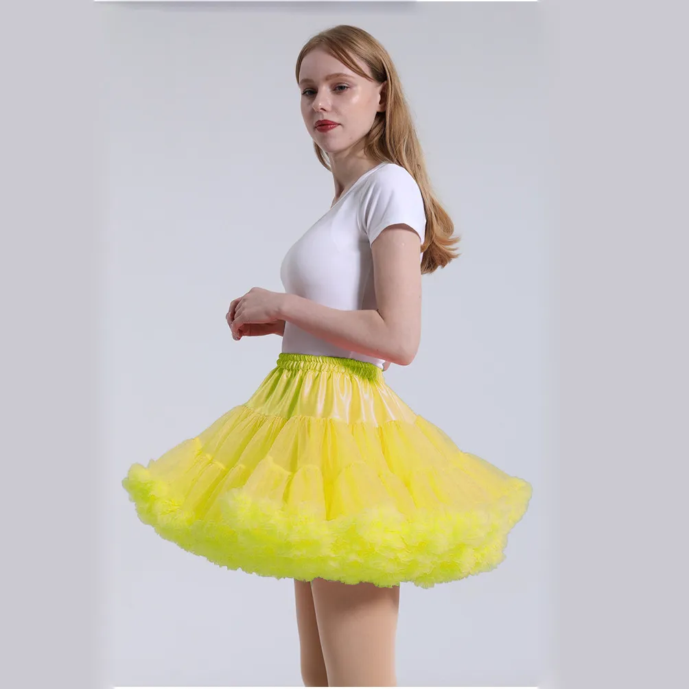 Tutu En Tulle Court - Mini Jupe Ou Jupon élastique Pour Femme (Carnaval, Halloween, Mariage, Danse) - 7