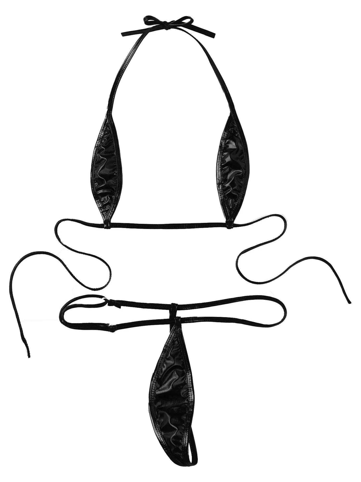 Glossy Brazilian Micro Mini Bikini Set - Sexy Lingerie Swimwear ...