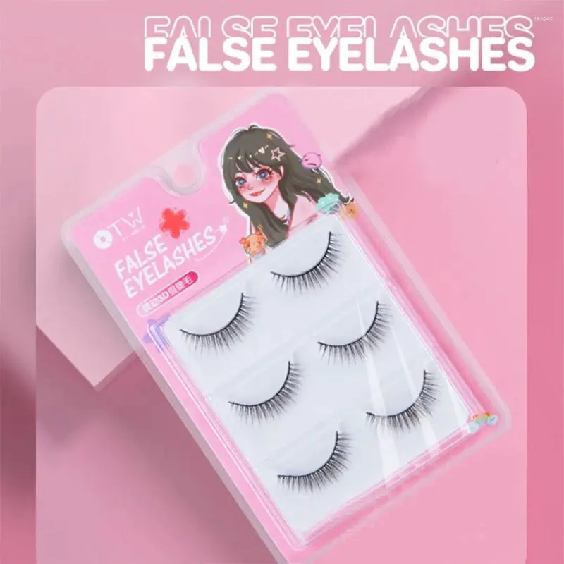 False Eyelashes Eyes Makeup Tools Long-lasting Shining Angel Lashes Women Slender Curl Faux