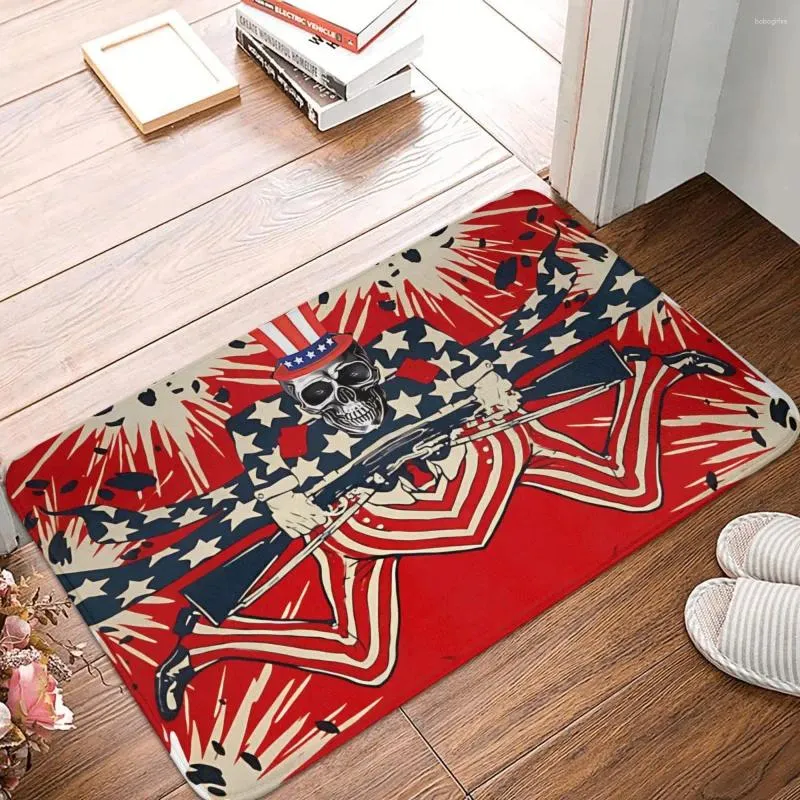Carpets Independence Day The United States 4th Of July Non-Slip Carpet Cool Doormat Bedroom Bath Mat Entrance Door Home Rug