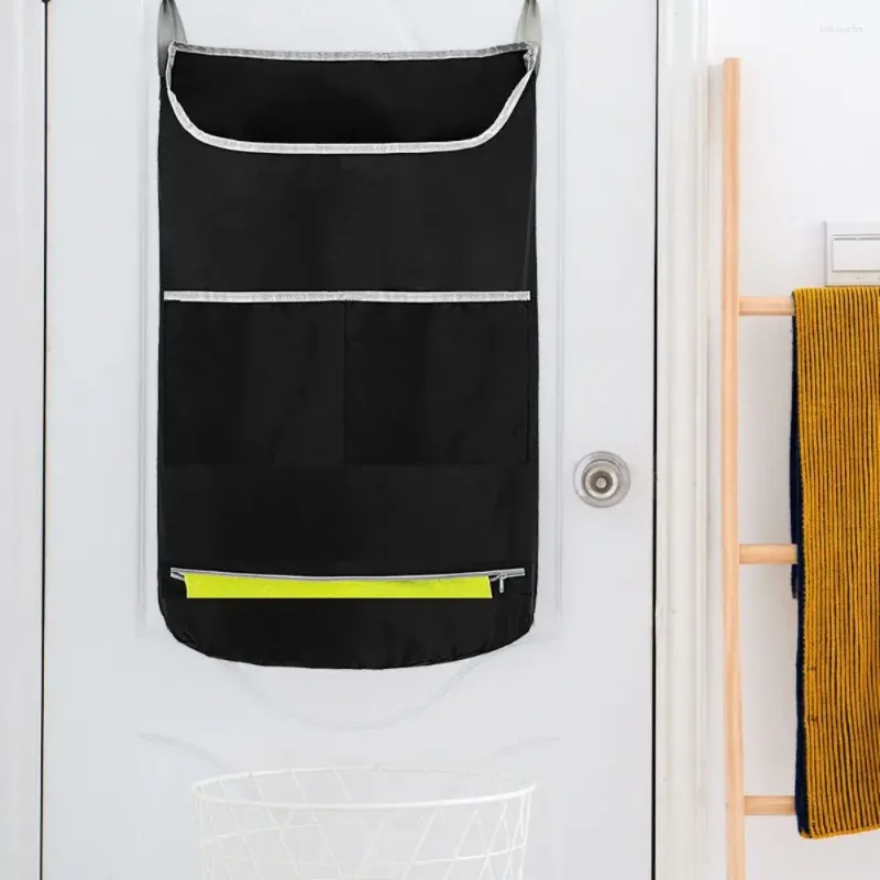 Tvättpåsar Bredöppning Dirty Clothes Hang Bag Multi-Pocket Space-Saving Storage Explable med dragkedja