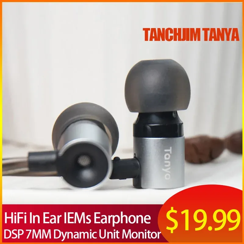 Cuffie Tanchjim Tanya Hifi EARPONE IMPEAR DRIVER IEM Driver Earbù stereo con MIC DSP 3,5 mm/Typec Cuffia per telefono Android