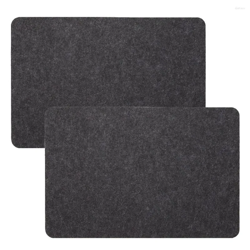 Lot de 2 sets de table antidérapants et résistants à la chaleur pour surface de cuisine, protection de plan de travail pour friteuse à air, mouvement facile des appareils, protection de comptoir