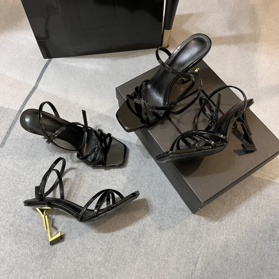 Elegant Women's Slingback Stiletto Heels Designer Party Shoes, Gold  Accent, 8cm/10cm High Heel Pumps, Comfortable Wedding Sandals