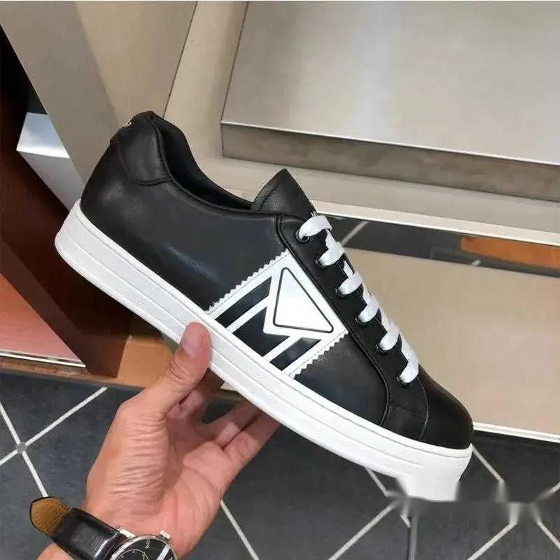 Herrläder sports casual skor sneakers cowhide vattentäta sko par modeller färg