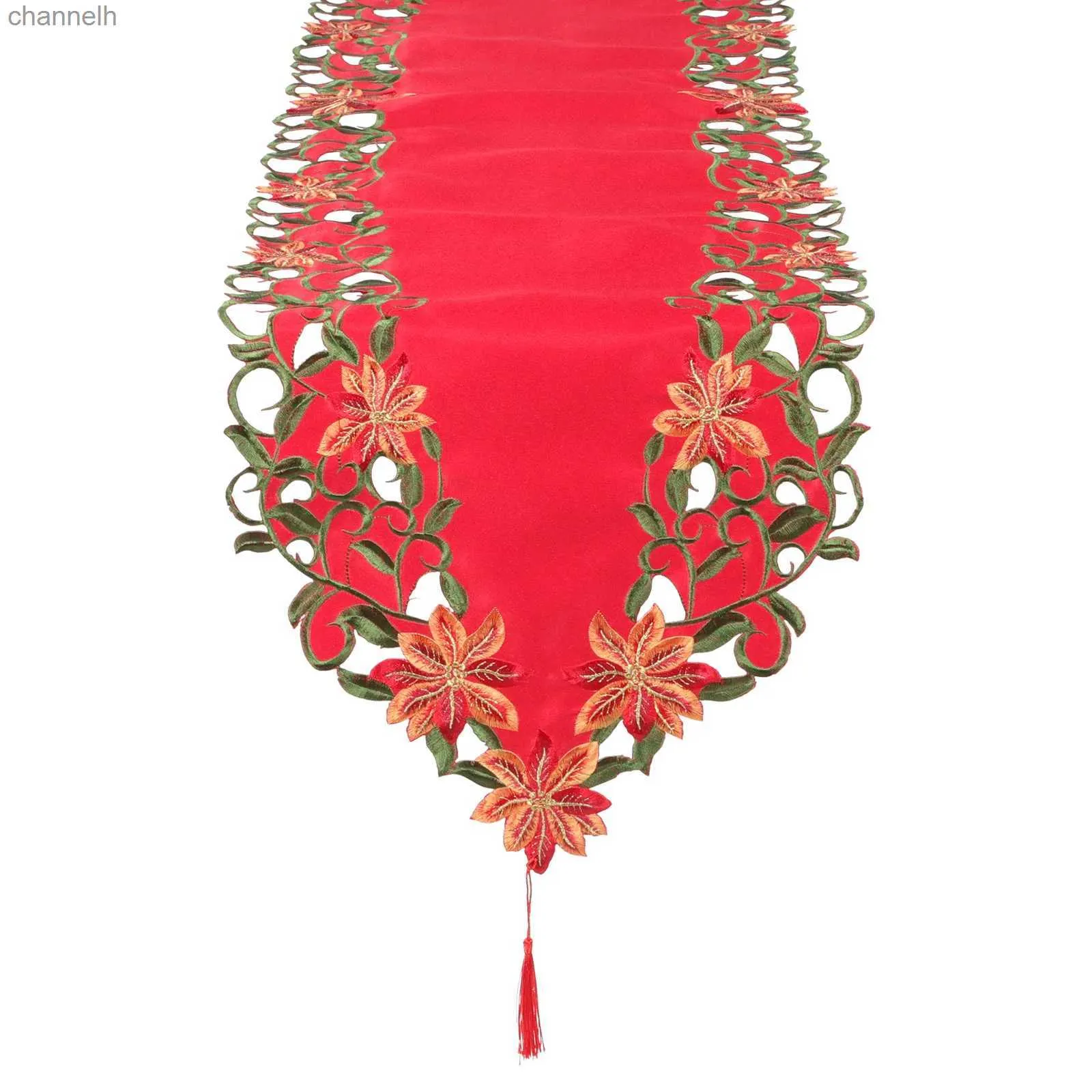 Corredor de mesa decoração de festa de natal pano de jantar ornamento mesa de vaidade de papai noel yq240330