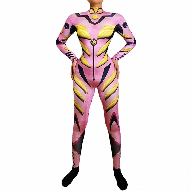 Женщины Hot Anime Ir Man Robot Косплей Комбинезон для танца на пилоне Dj Ночной клуб Bithday Outfit Skinny Festival Костюм I1Zq #
