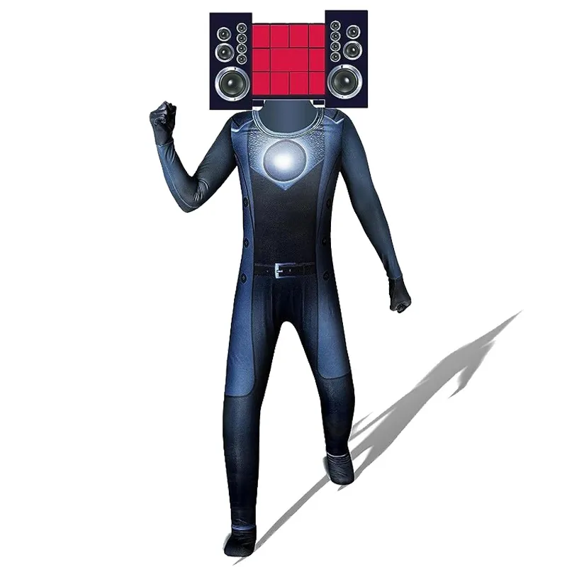 Skibidi Anime Cosplay Costume Full Set - Jumpsuit, Mask, Camera & TV ...