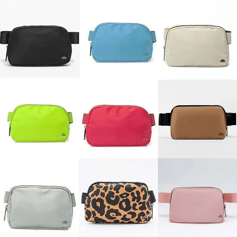 Marque Lulu Sacs de taille Fanny Pack partout Sac de ceinture Designer Bum Chest Yoga Sac Bumbag Nylon Femmes Hommes Outdoor Fleece Épaule Cross Fqrg