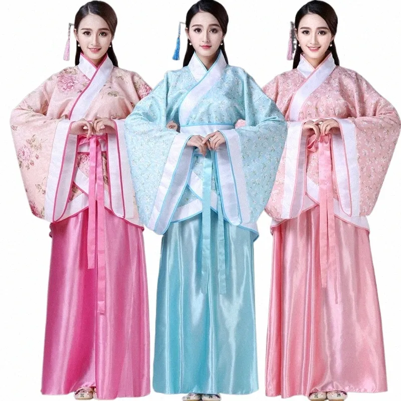 traditial chinese folk dance for woman black s man children for women dres ancient hanfu dr tang dynasty A7x8#