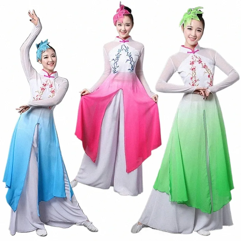 style chinois hanfu danse classique femme danse nationale fan danse traditionnelle chinoise u99M #