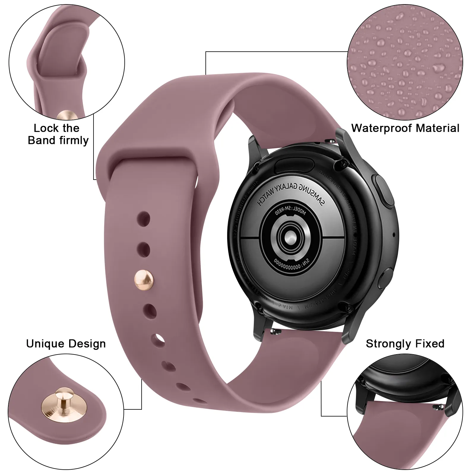 Yeejok 22mm Silicone Bands Compatible For Fossil Mens Gen 6
