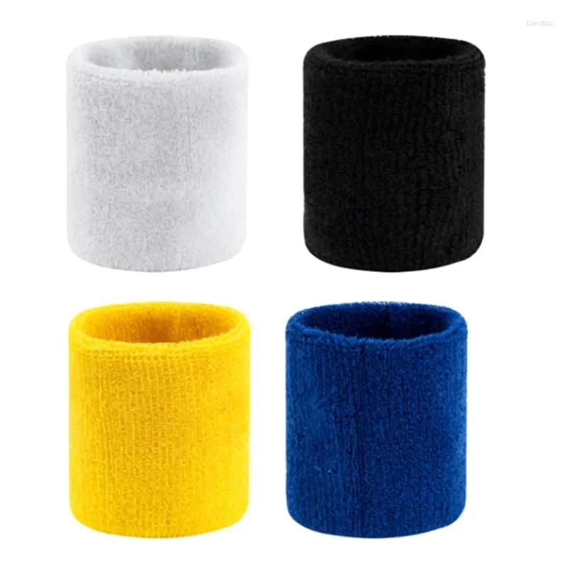 Wrist Support 1 Pairs Sweatband Sports Wristband Sweat Band/Brace Elastic For Men Women Tennis