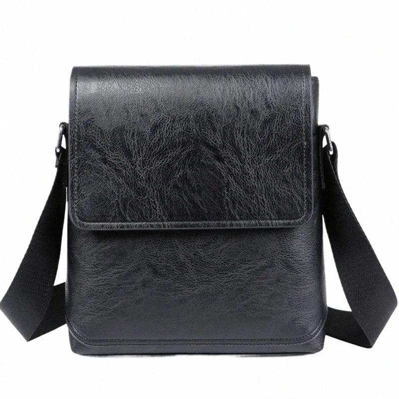 2023 neue Vintage Leder Kleine Männer Taschen Umhängetasche Busin Mann Menger Tasche Sling Pack FI Männliche Tasche Casual Schulter r2kP #