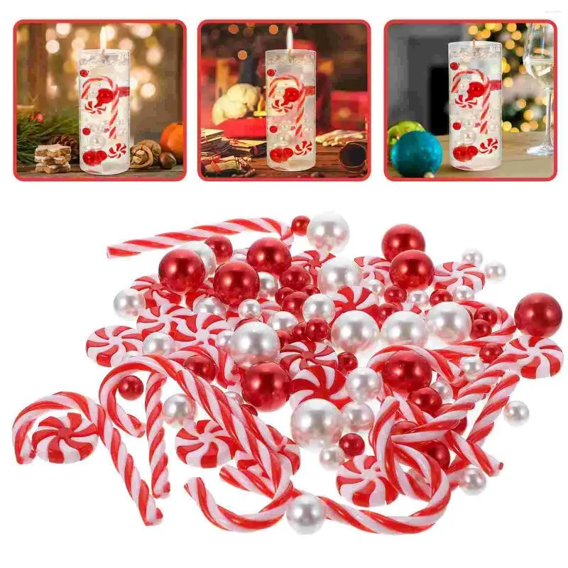 Vasi Decorazioni per vasi Riempitivi per vasi Oggetti di scena natalizi Fiore Perle galleggianti per riempitivi di ornamenti in plastica di Natale