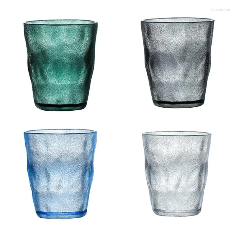 Tumblers Shatterproof Wine Glass Drinking Glasses Reusable Frosted Beer Champagne Cup