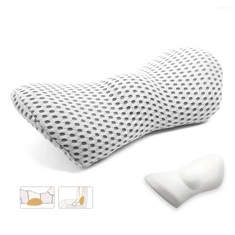 Pillow Memory Cotton Breathable Physiotherapy Lumbar Waist Pillows For Car Seat Back Pain Support Cushion Sofa Bed Office Sleep