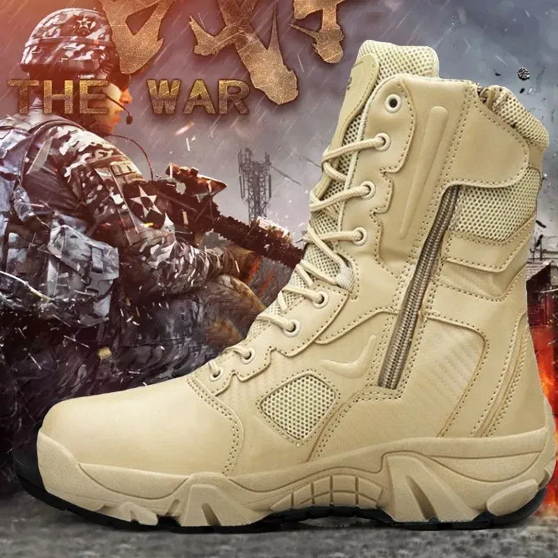 Outdoor Army Combat Bot 58 Buty turystyczne taktyczne wojsko dla mężczyzn pustynne skórzane buty Buskin Rozmiar EU3947 5 S