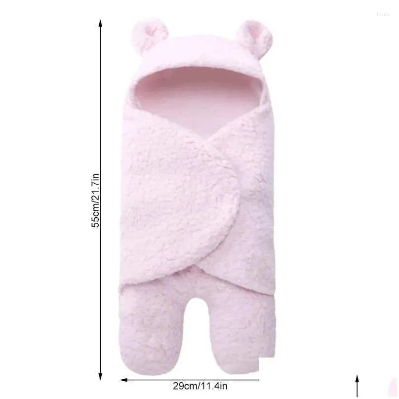 Couvertures Swaddling Baby P Slee Sac Wrap Cartoon Chaud Couverture douce Né Infant Dddle Pographie Prop Drop Livraison Enfants Maternité Nursery Otivg