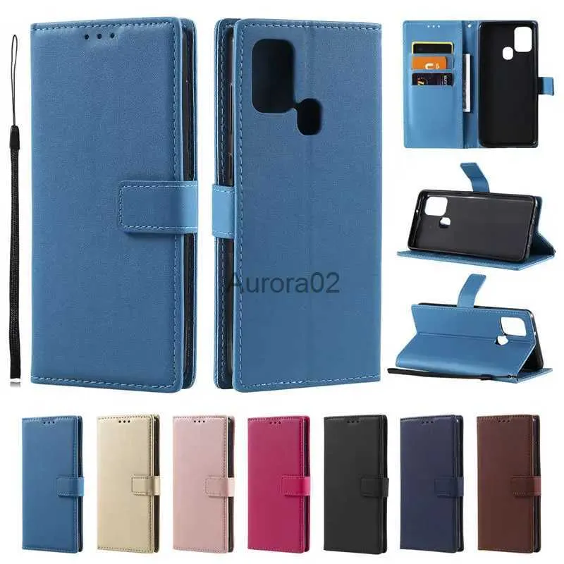 Samsung Galaxy Wallet Leatherの携帯電話ケースA21Sケース21S A217FソフトシリコーンカバーファンダスYQ240330