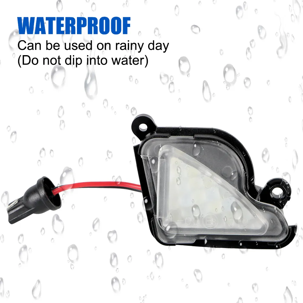 12V LED puddle lamps for Skoda Octavia 2/3 Superb - Under Rear View ...