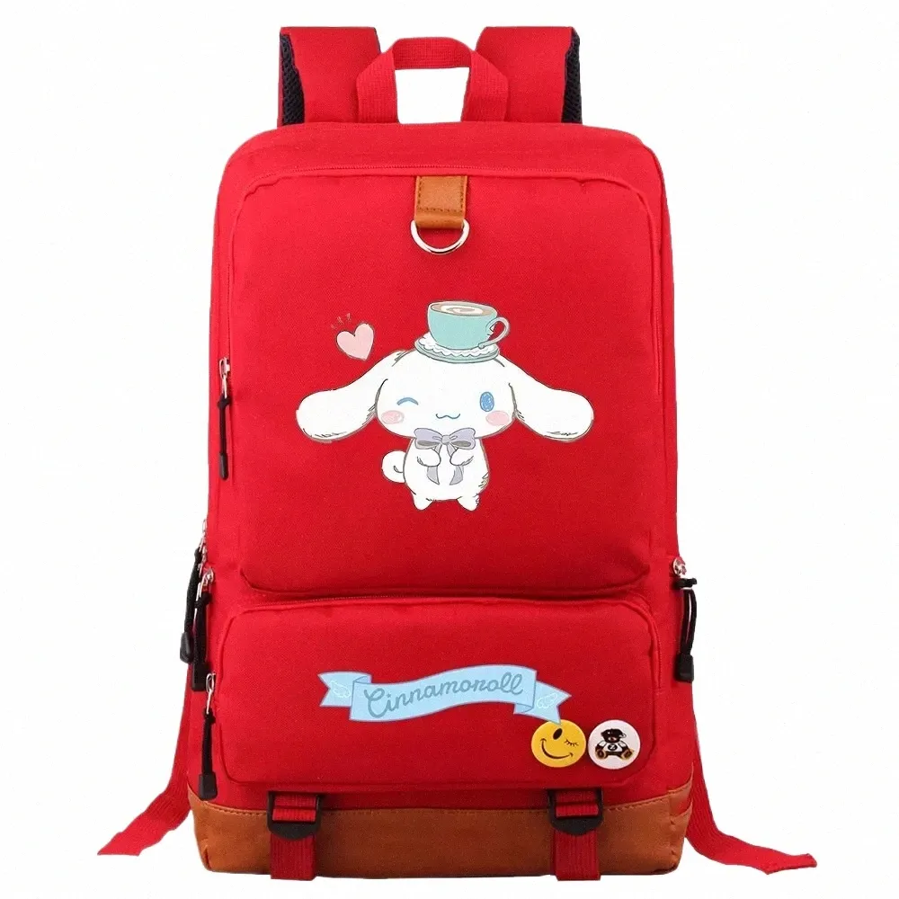 Cinnamoroll Jungen Mädchen Kinder Schule Buch Taschen Frauen Bagpack Teenager Leinwand Männer Laptop Reise Student Rucksack r4N3 #