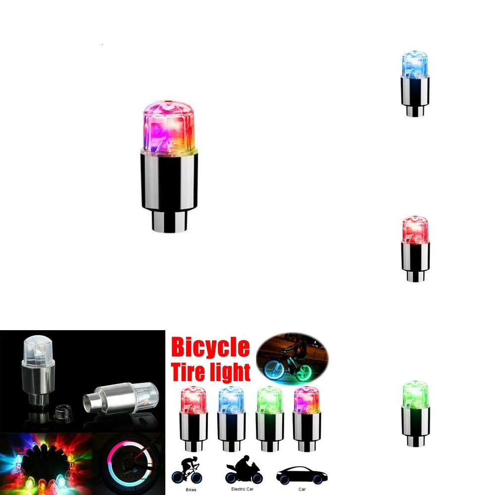 Aggiorna 2/4 pezzi di luce per tappo per pneumatici per auto moto ruota per bicicletta LED lampada colorata mozzo per ciclismo accessori per lampadine incandescenti