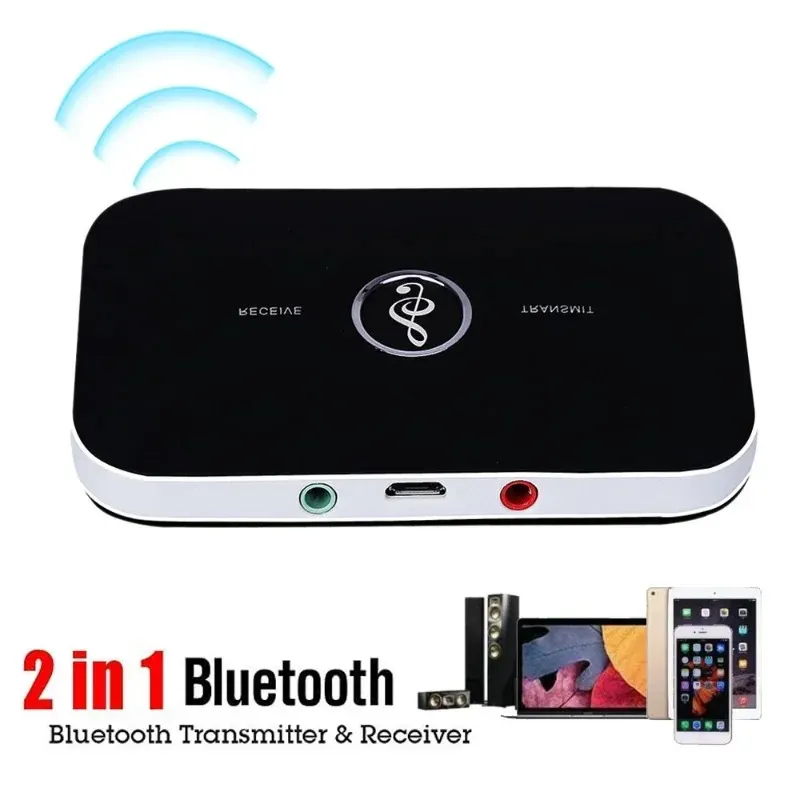 2024 تم ترقية Bluetooth 5.0 جهاز إرسال الصوت RCA 3.5 ملم AUX Jack USB Dongle Music Adapter لسماعات الرأس التلفزيونية للسيارة- لمحول الصوت اللاسلكي