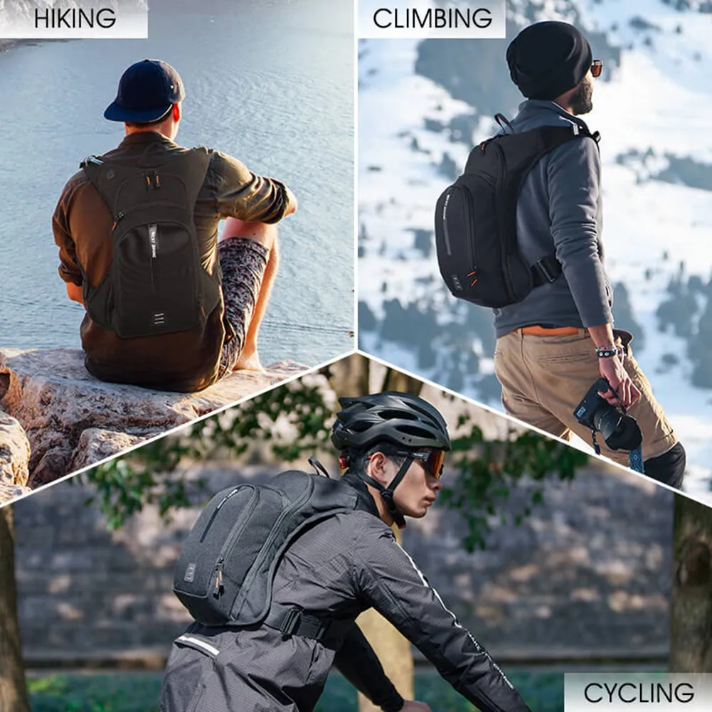 WEST BIKING Ultralight Cycling Backpack 10L Waterproof Bicycle Bag for Mountain Biking Hiking and Climbing