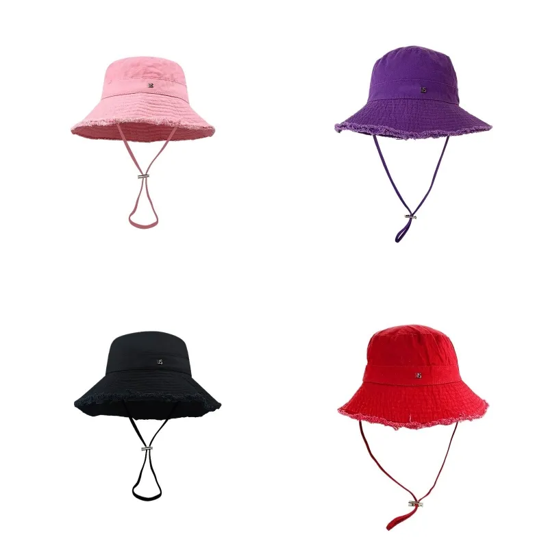 Cappellini estivi firmati bob a tesa larga popolare cappello a secchiello per uomo donna prevenire cofano beanie cappellino street coppia berretto bianco fa0116 H4