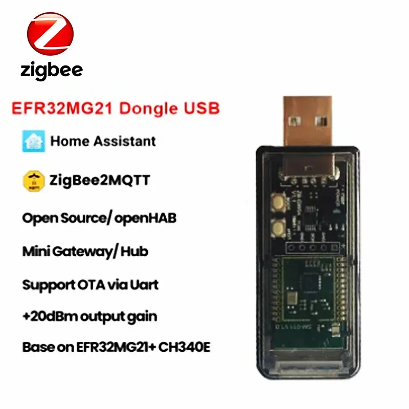 ZigBee Dongle USB 3,0 Plus Silicon Labs Mini EFR32MG21, módulo de Chip
