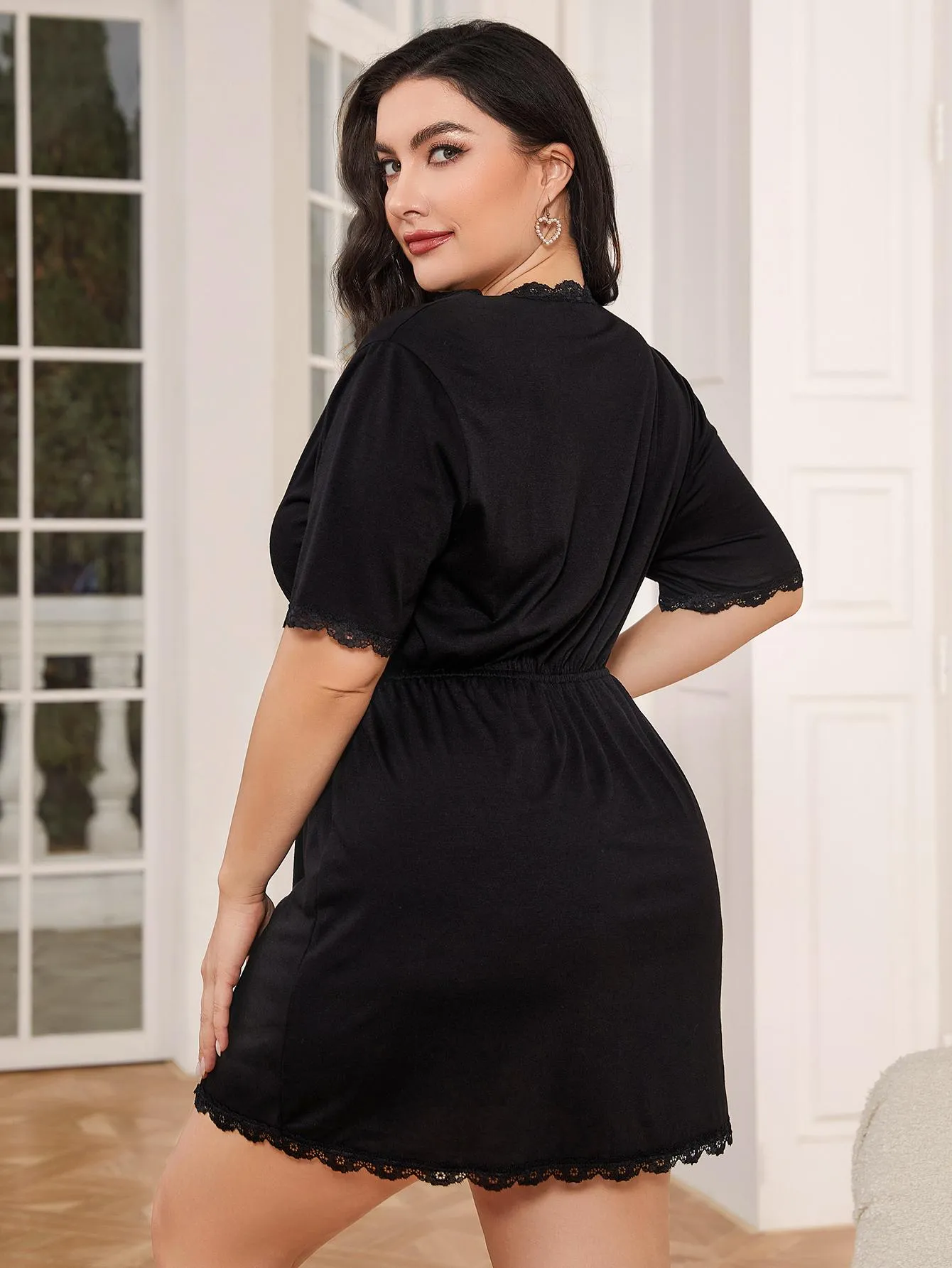 nighty dress for women Casual Nights: Nightgowns flattering fit Plus Size Women Nightgowns Deep