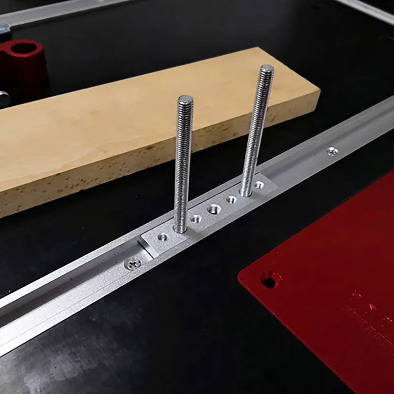 Aluminium Alloy Miter Bar – 450mm (17.71") T-Slot Table Saw Gauge Rod – Slider Track Bar Rail Clamping Tool For Router Tables, Miter Sleds, And Woodworking Jigs