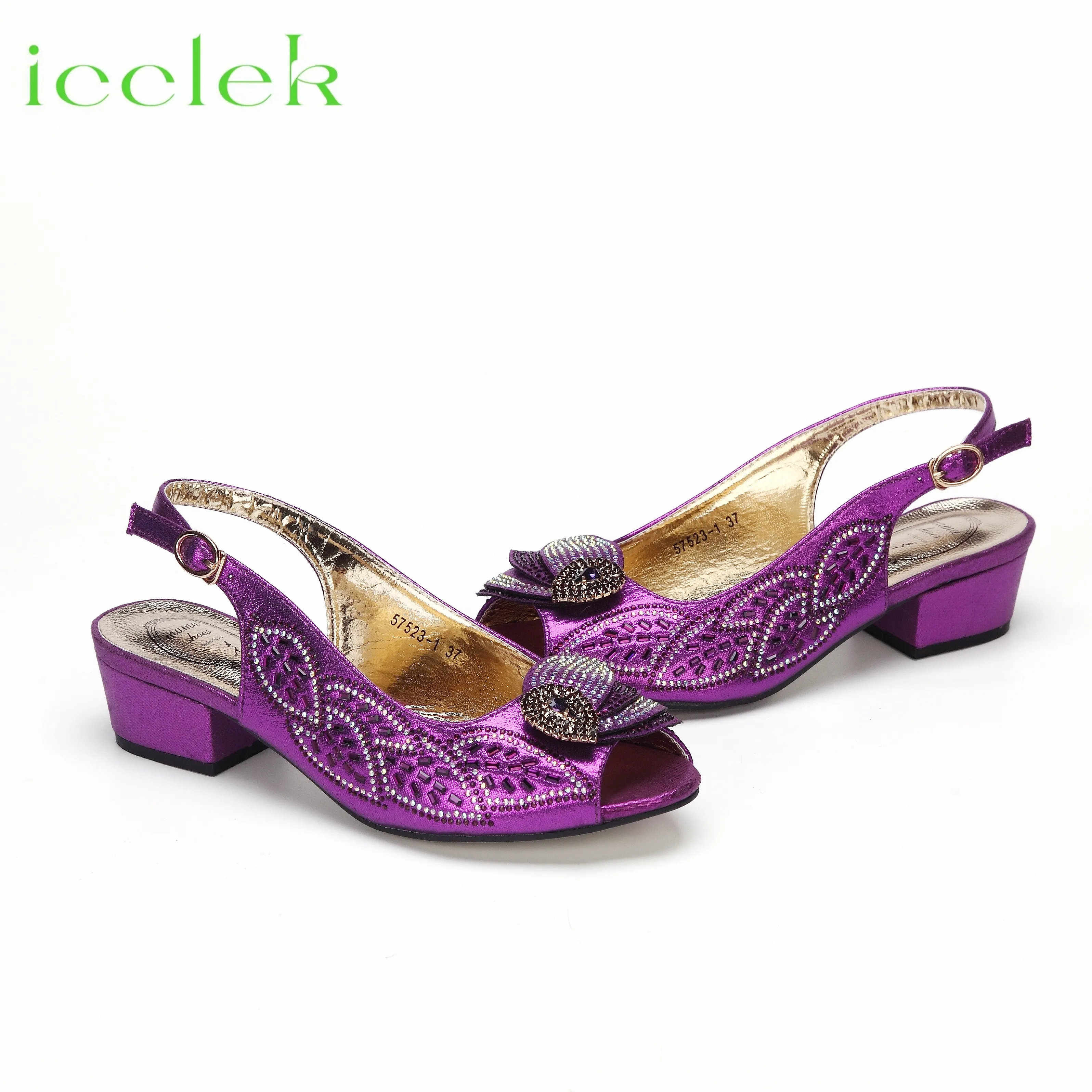 strapless open back dress L'Amour Girls Lilac Satin Bow Sandals