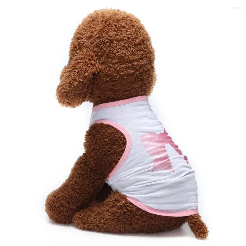 Hondenkleding Puppy Xsmall Mode huisdiervest Zomer en herfst Strikpatroon Comfortabele kattenkleding voor honden van groot ras