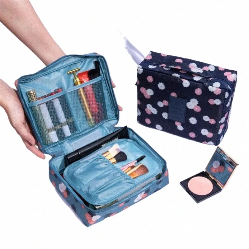 Sac de maquillage fille en plein air femmes sac cosmétique femmes articles de toilette organisateur étanche stockage féminin maquillage cas W kits Neceser X4jb #