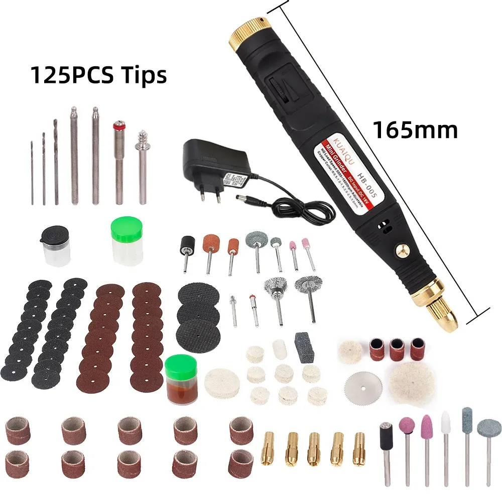Mini Electric Drill Grinder Set - DIY Rotary Tool Kit, Variable Speed ...