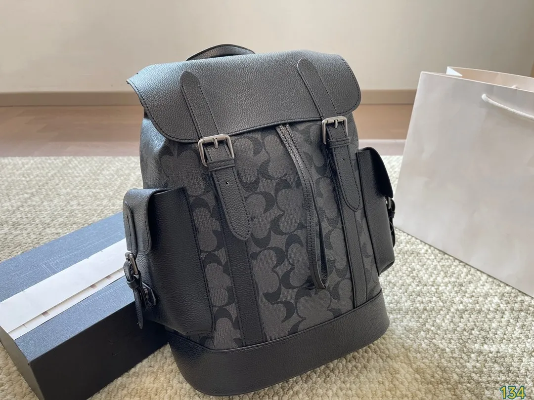 Printed Backpack Designer Sprint Backpack Men's Multi functional Outdoor Travel Bag Women's Shoulder Bag Flip Buckle and Drawstring Combination Commuter Backpacks