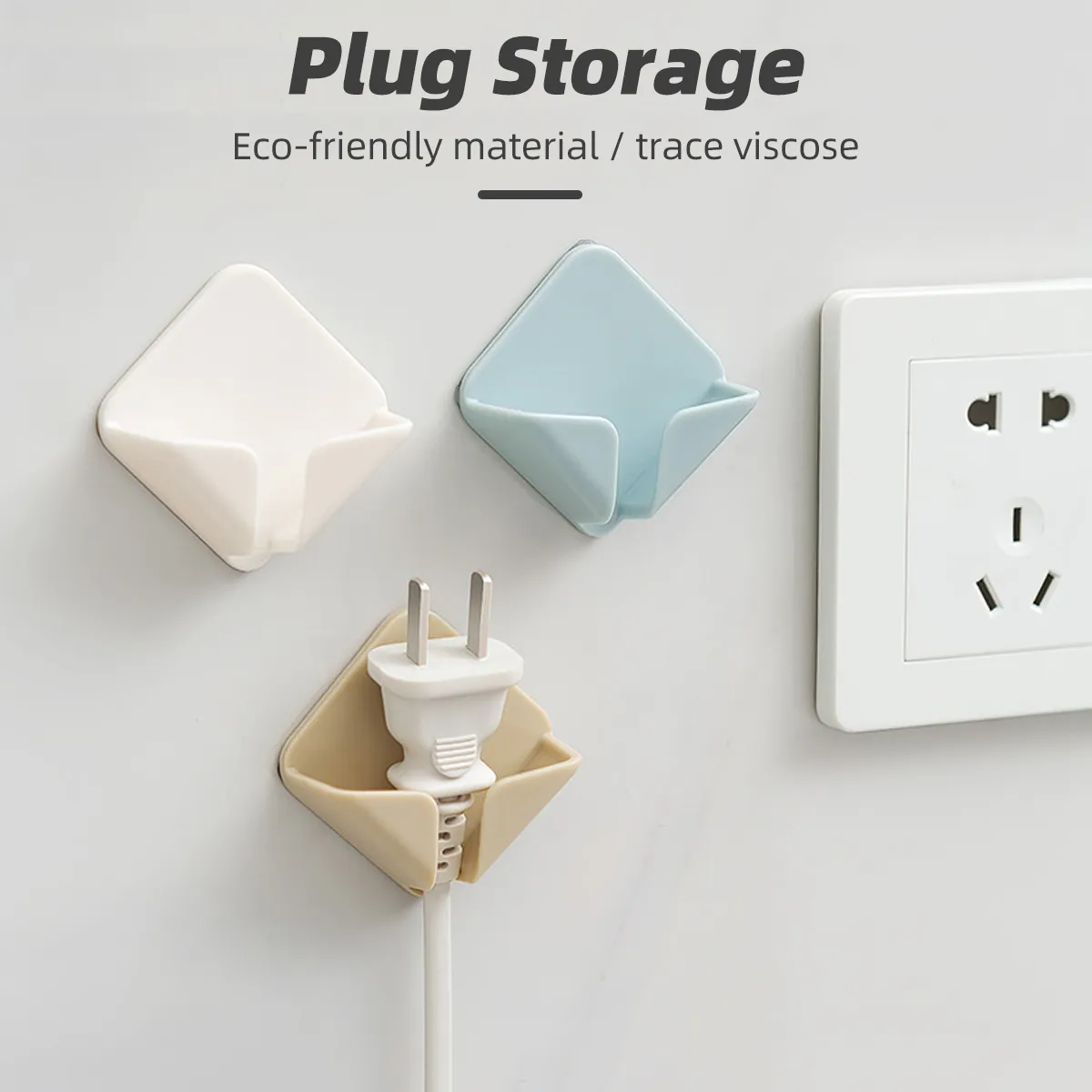 Plug In Storage DHgate.com:Power Plug Holder Wall Socket Hanger Self Adhesive Storage ...