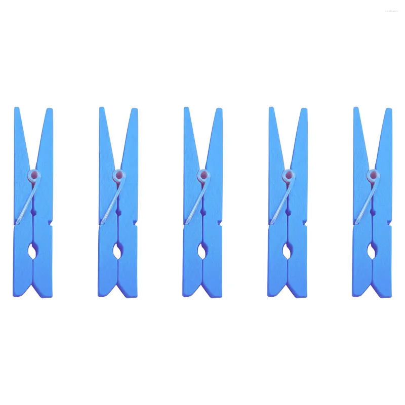 Ramki 30pcs Trwałe 29 -calowe drewniane spinki do ubrań Pice (niebieskie niebieskie)