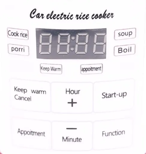Portable 12V-24V Rice Cooker for Trucks, Cars - English/Russian Menu ...