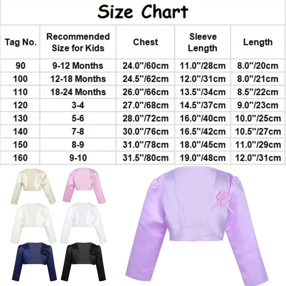 Flower Girl Clothes: Long Sleeve Bolero Jacket, Shrug