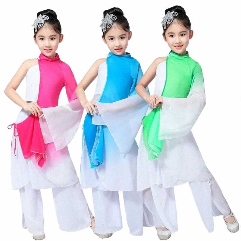 新しい子供の袖のダンスS S S S CLASSICAL WATER SLEEVS SURTRY DANCE GIRLS MODEN DANCE Performance ClothingL0O8＃