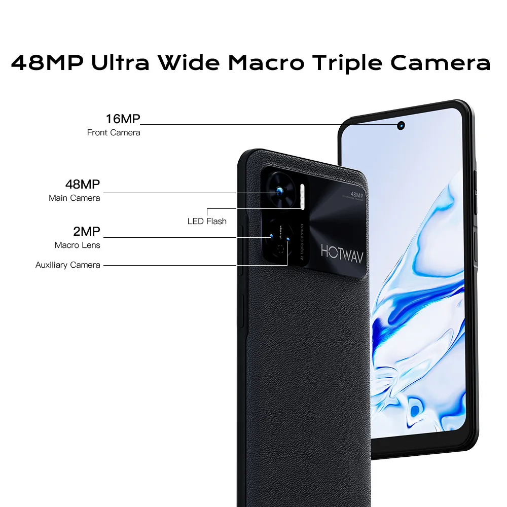 HOTWAV Note 12 Smartphone: HD+ Android 13, 8GB+128GB, 48MP NFC - Main Image
