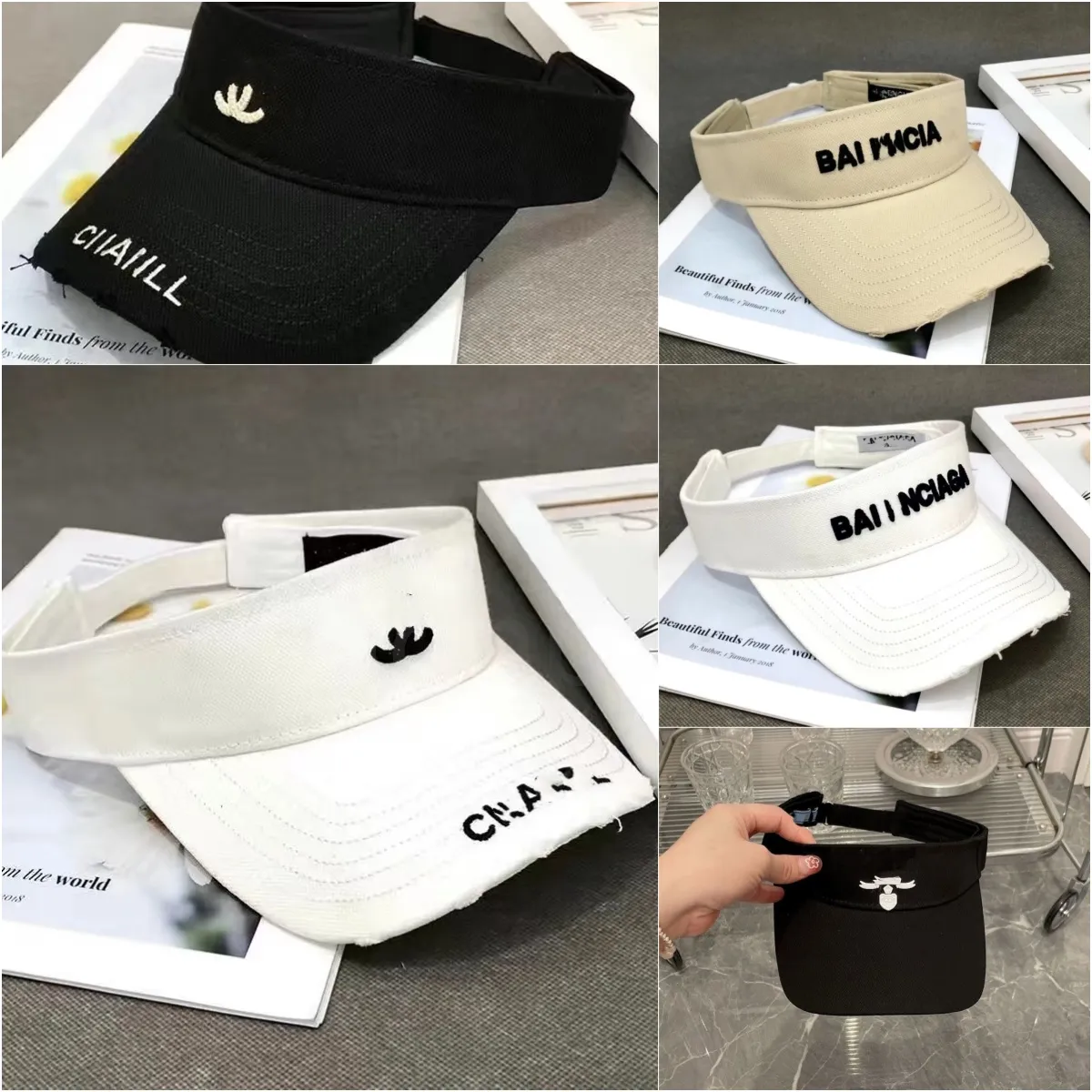 Mode channe Baseball Cap Groothandel Luxe Brief Tennispet Dubbel Logo Sporthoed Klassieke Zonnehoed Unisex Meerkleurig Optioneel